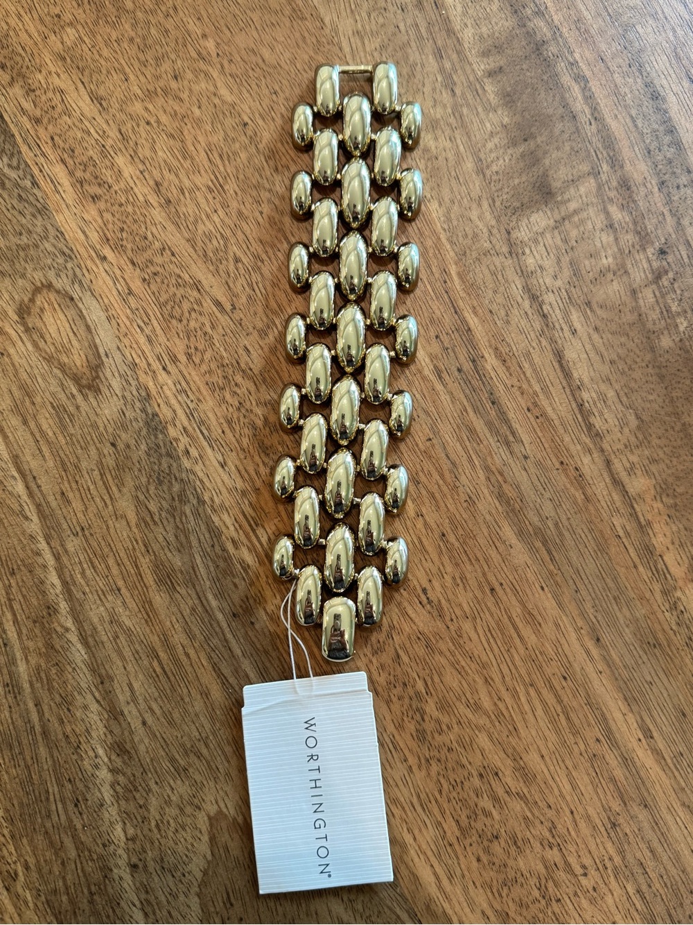 NWT Worthington Gold-Tone Statement Bracelet